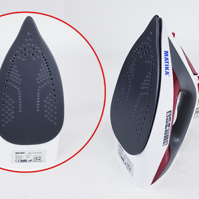 Bàn là, bản ủi hơi nước Matika 2916 , công suất 1600W, màu ngẫu nhiên-hàng chính hãng