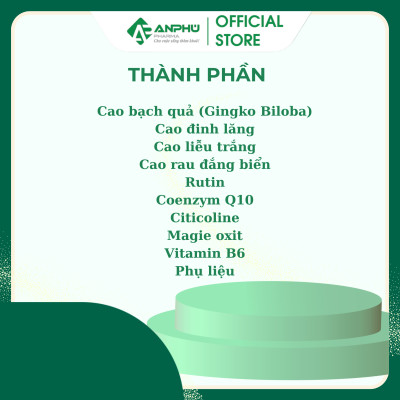 TPCN Ích Trí Minh Plus - Hỗ trợ hoạt huyết dưỡng não, tăng lưu thông máu não, Bổ não, Tăng cường trí nhớ dùng khi RL Tiền Đình, Đau Đầu, Mất Ngủ