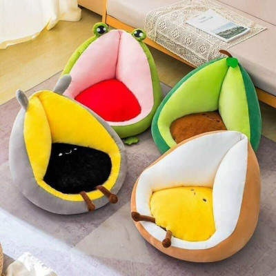 Ghế ngồi bệt dựa lưng, ghế lười mini cho bé hình trái bơ dễ thương