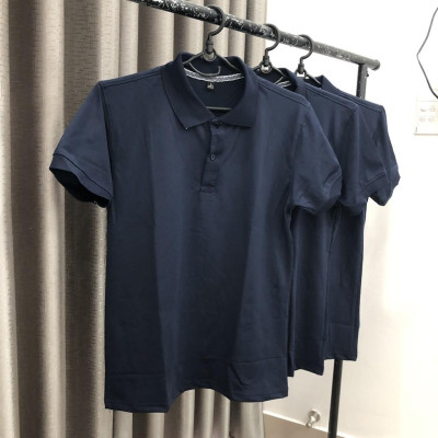 Áo Thun Có Cổ Cá Sấu 4 Chiều Xanh Đen