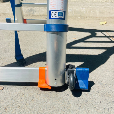 Thang nhôm rút đôi DIY TL-AI-56S chiều cao sử dụng tối đa chữ A 2.8m chữ I 5.6m - tiêu chuẩn chất lượng an toàn Châu Âu