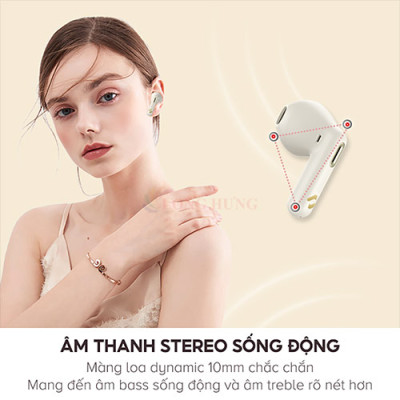 Tai nghe Bluetooth True Wireless Havit TW905 - Hàng chính hãng