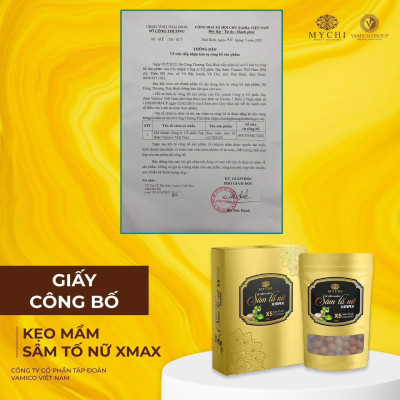 1 hộp kẹo sâm tố nữ xmax Mychi