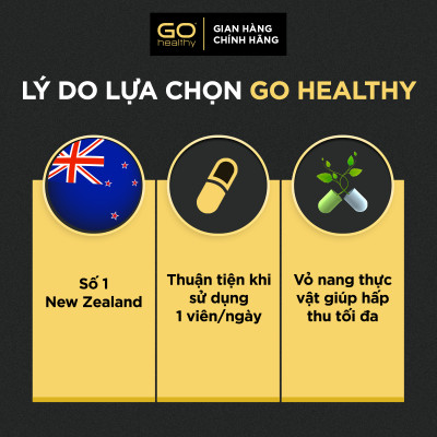 GO Ginkgo 9000+ 30 viên- Viên uống bổ não nhập khẩu chính hãng GO Healthy New Zealand