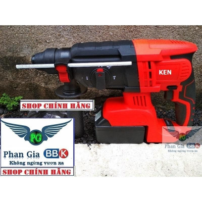 Thân Máy Khoan Bê Tông dùng Pin KEN - Động Cơ Không Chổi Than - 3 Chức Năng - Chuyên Công Trình