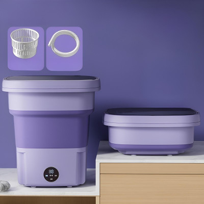 Máy Giặt Mini Tự Động Máy Giặt Gấp Gọn Khử Khuẩn Bằng Ánh Sáng Xanh SUMI