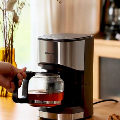 Máy Pha Cà Phê Bear KFJ-A07V1 Kiêm Pha Trà Thiết Kế Sang Trọng Phù Hợp Mọi Không Gian 0.7 Lít Công Suất 550 W - Hàng Chính Hãng