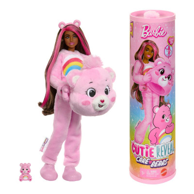 Đồ Chơi Búp Bê Barbie Cutie Reveal - Gấu Care Bear Hồng Vui Vẻ BARBIE JCN95/JCN93