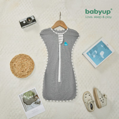 Nhộng chũn cho bé cao cấp Babyup. Nhộng ngủ cho trẻ sơ sinh Giúp bé ngủ ngon, sâu giấc, chống giật mình - Nhộng ngủ Vải cotton co giãn 4 chiều, mềm mại thoáng mát - Có khóa kéo 2 chiều