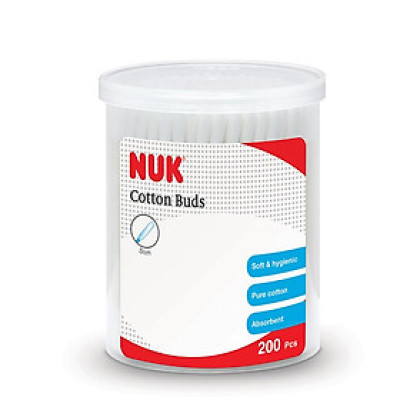 Tăm Bông Cotton NUK Slim NU34333 (200 Cây)
