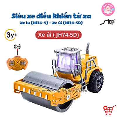 Đồ Chơi Điều Khiển Tỷ Lệ 1:30 SINO JH74-9 - Xe lu và Xe Ủi (Dành cho bé từ 3 tuổi)