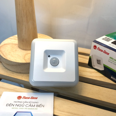 Đèn Ngủ Cảm Biến Ánh Sáng Rạng Đông - Đèn Ngủ Cảm Ứng Phát Hiện Chuyển Động ĐN02.LS 65x65/0.3W. ĐN01.PIR 65x65/0.3w