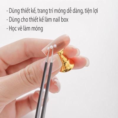 Đế Móng Mẫu Tổng Hợp, Đế Gắn Móng Giả Bằng Gỗ Và Nhựa Tập Vẽ Móng, Đế Móng Quân Cờ Nam Châm Giữ 5 Móng 10 Móng Làm Nail Chuyên Nghiệp