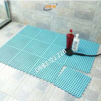 Thảm nhựa lót sàn nhà vệ sinh MHI. Vỉ nhựa lót sàn chống trơn Trải Sàn Nhà Tắm/Vệ Sinh/Nhà Bếp.
