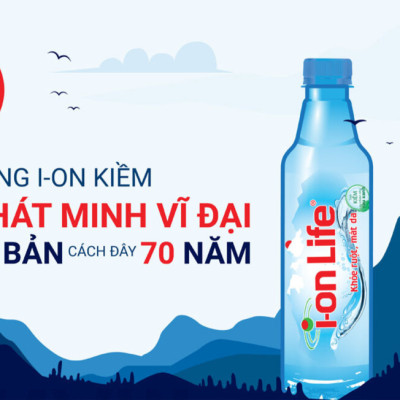 Nước uống kiềm ionLife dung tích 450ml thùng 24 chai chứa vi khoáng tự nhiên, công nghệ Nhật Bản