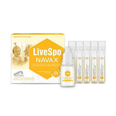 Dung Dịch Vệ Sinh Tai Mũi Họng Livespo Navax Kids Giúp Giảm Sổ Mũi, Nghẹt Mũi Cho Trẻ Sơ Sinh (Hộp 5 Ống)