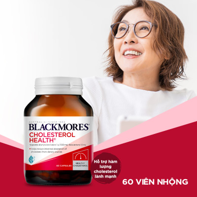 Viên Uống Hỗ Trợ Giảm Cholesterol Ngăn Ngừa Bệnh Tim Mạch Blackmores Cholesterol Health Lọ 60 Viên