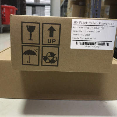 Bộ chuyển đổi video sang quang 1 kênh GNETCOM HL-1V-20T/R-720P (2 thiết bị,2 adapter) - Hàng Chính Hãng