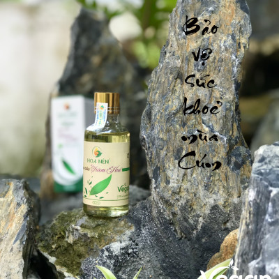 Tinh dầu Tràm Huế nguyên chất 3ml - Hoa Nén - Chuẩn VietGAP - Vegan - Chăm sóc sức khoẻ mẹ và bé