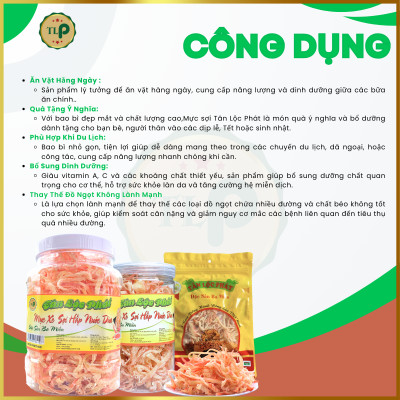 MỰC SỢI HẤP NƯỚC CỐT DỪA TÂN LỘC PHÁT 1KG - COMBO 2 BỊCH 500G