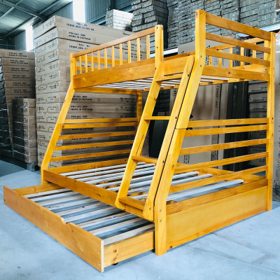 [Miễn phí vận chuyển, lắp đặt] Giường tầng xuất khẩu Exeter 1m/1m4 thang liền - IBIE