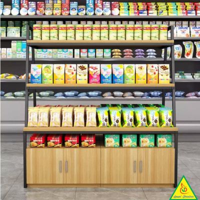 Kệ gỗ trưng bày rau củ quả, kệ trưng bày sản phẩm, hàng hóa KST420 - NỘI THẤT LẮP RÁP VIENDONGADV