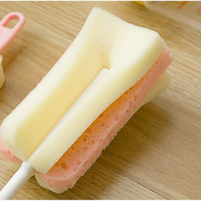 Dụng cụ cọ rửa bình Kokubo, chất liệu mút mềm giúp làm sạch nhẹ nhàng các vật dụng như cốc chai, lọ, bình mà không gây trầy xước - nội địa Nhật Bản