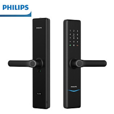 Bộ khóa cửa thông minh Bluetooth, vân tay, thẻ từ, mật khẩu và chìa cơ. Thương hiệu Hà Lan cao cấp Philips - DDL7300