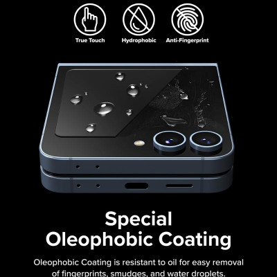 Combo 2 Miếng Dán cường lực Samsung Galaxy Z Flip 6 RINGKE Cover Display Tempered Glass (Màn hình ngoài)_ Hàng chính hãng