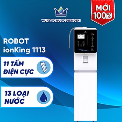 Máy Lọc Nước Điện Giải Ion Kiềm ROBOT iONKing 1113 Chế Độ Nóng Nguội Lạnh - Hàng Chính Hãng
