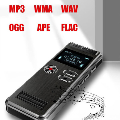 ROGTZ - Máy Ghi Âm Chuyên Nghiệp GH-Q6(SK06) Micro đa hướng Ghi âm dải rộng Loại bỏ tạp âm Hỗ trợ thẻ gắn ngoài lên tới 128Gb Nghe nhạc Mp3 Vỏ kim loại Màn LCD Pin Lithium 200mAh Sạc nhanh USB Tương thích nhiều HĐH - Hàng Chính Hãng