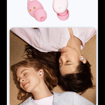 Tai nghe Wiwu ZERO BEANS T15 cho các thiết bị di động thiết kế tai nhỏ, nhẹ, giảm tiếng ồn vật lý, đeo lâu không bị đau tai - Hàng chính hãng