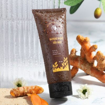 Scrub Nghệ Tẩy Tế Bào Chết Da Mặt, Giúp Sạch Da và Trắng Da Sâu Từ Bên Trong Wonmom 70g