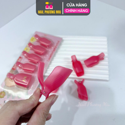 Kẹp Ủ Chân Chống Lem Set 5 Cái Tiện Lợi, Nhựa Bền Chắc, Kích Thước 3.5cm, Kẹp Ủ Móng Chân Làm Mềm Sơn Gel, Thay Thế Giấy Bạc, Làm Nail Nữ