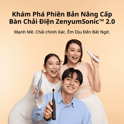 Bàn Chải Điện Zenyum Sonic MỚI 2.0 Màu Tím- Công Nghệ Singapore