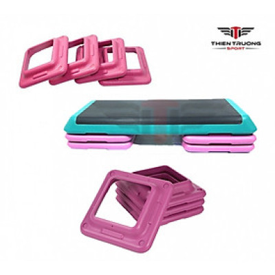 Bục dậm nhảy Aerobic, bục thể dục 840 chịu tải 100kg với 3 cấp độ chiều cao phù hợp nhiều bài tập