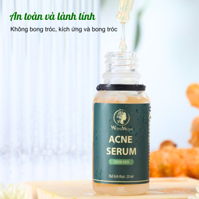 Bộ trắng da, sạch mụn cơ bản Wonmom ( 1 Kem cấp ẩm + 1 Serum mụn )