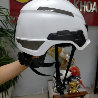 Nón BHLĐ V- Gard H1, màu trắng, nút vặn và dây quai nón, có lỗ thông hơi và không lỗ thông hơi Hiệu MSA