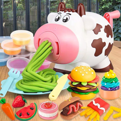 Đồ Chơi Đất Nặn Bò Sữa Ngộ Nghĩnh 8 Hộp Màu Độc Đáo An Toàn Giúp Bé Phát Triển Sự Sáng Tạo