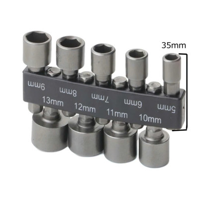 Bộ dụng cụ 9 đầu Lục giác Bộ 9 đầu vặn khẩu cho khoan chuyên dụng chân lục giác