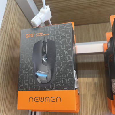 Chuột Quang Có Dây Newmen G10 Plus Vàng Đen Cá mập Chuyên Game - Hàng Chính Hãng