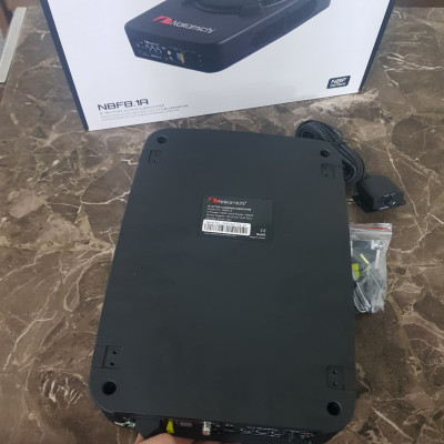 Bộ Loa SUB siêu trầm đặt gầm ghế xe ô tô, thương hiệu Nhật Bản NAKAMICHI NBF8.1A - Quét Mã Vạch Kiểm Tra - HÀNG NHẬP KHẨU