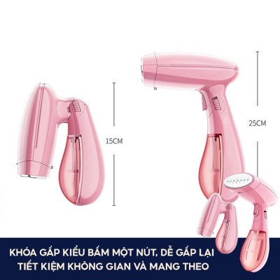 Bàn Ủi Hơi Nước Cầm Tay, Bàn Là Hơi Nước, Gấp Gọn, Tiện Lợi Dễ Mang Theo Khi Đi Du Lịch - Hàng Chính Hãng