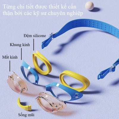 Kính bơi trẻ em YU.KE 626, chống sương, nhập khẩu ( 1 đổi 1 trong 7 ngày)(Tặng Kèm Hộp)