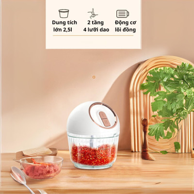 Máy xay thịt đa năng SOKANY SK-7036 công suất cao 750W, cối thủy tinh cao cấp dung tích 2.5L - HÀNG CHÍNH HÃNG