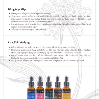 MSE100 Super Essence PL - Tinh chất nhau thai tái sinh Placenta 30ml - Mōly Beauty