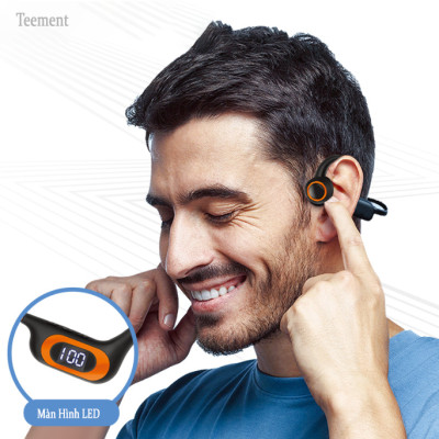 Tai Nghe Dẫn Khí Qua Xương Cao Cấp Teement Tai Nghe Bluetooth Không Dây Dành Cho Thể Thao Và Chạy Bộ - Hàng Chính Hãng