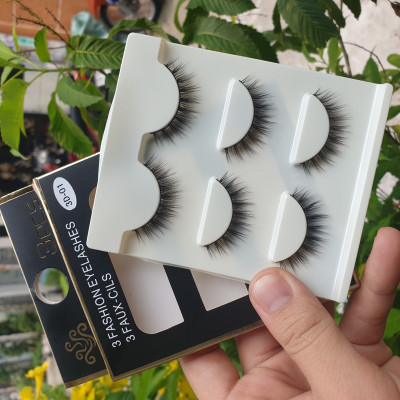 Lông mi giả lông chồn 3 Fashion Eyelashes 3 Faux-Cils 3D 1 bộ 3 cặp
