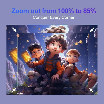 Máy chiếu android có điều khiển cử chỉ và giọng nói tiếng việt, Bluetooth, loa, kết nối màng hình điện thoại, Wifi kép 2 băng tần, cài sẵn ứng dụng tivi truyền hình cáp bóng đá và phim HD miễn phí vĩnh viễn - Hàng Nhập Khẩu