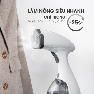 Bàn ủi hơi nước cầm tay Lebenlang LBL5299 công suất 1500W, 320ml, tiện lợi và gọn nhẹ, bảo hành 2 năm - hàng chính hãng